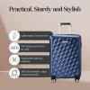 image:imageRicardo Beverly Hills Melrose Hardside Expandable Luggage with Lightweight Construction for Smooth Traveling Stylish Durable and Spacious Men and Women Claret Red CheckIn Medium 25InchPrussian Blue