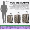 image:imageRicardo Beverly Hills Melrose Hardside Expandable Luggage with Lightweight Construction for Smooth Traveling Stylish Durable and Spacious Men and Women Claret Red CheckIn Medium 25InchBronze