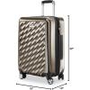 image:imageRicardo Beverly Hills Melrose Hardside Expandable Luggage with Lightweight Construction for Smooth Traveling Stylish Durable and Spacious Men and Women Claret Red CheckIn Medium 25InchBronze
