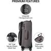 image:imageRicardo Beverly Hills Montecito 30 Softside Luggage Collection  Expandable Suitcases with Wheels and TSA Lock 21 Carryon French GrayFrench Gray