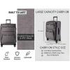 image:imageRicardo Beverly Hills Montecito 30 Softside Luggage Collection  Expandable Suitcases with Wheels and TSA Lock 21 Carryon French GrayFrench Gray