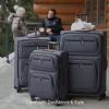 image:imageRicardo Beverly Hills Montecito 30 Softside Luggage Collection  Expandable Suitcases with Wheels and TSA Lock 21 Carryon French GrayGraphite