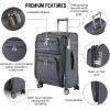 image:imageRicardo Beverly Hills Montecito 30 Softside Luggage Collection  Expandable Suitcases with Wheels and TSA Lock 21 Carryon French GrayGraphite