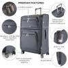 image:imageRicardo Beverly Hills Montecito 30 Softside Luggage Collection  Expandable Suitcases with Wheels and TSA Lock 21 Carryon French GrayGraphite