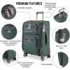 image:imageRicardo Beverly Hills Montecito 30 Softside Luggage Collection  Expandable Suitcases with Wheels and TSA Lock 21 Carryon French GrayHunter Green