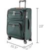 image:imageRicardo Beverly Hills Montecito 30 Softside Luggage Collection  Expandable Suitcases with Wheels and TSA Lock 21 Carryon French GrayHunter Green