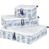 image:imageRicardo Beverly Hills Indio Packing Cubes UltraLightweight with SeeThrough Mesh Lid PullTabs for Easy Zipping Access Exclusive Stylish BotanicalPrint Lining Fern 3Piece SetFern