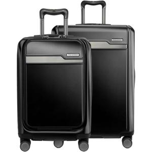 image:imageRicardo Beverly Hills Brentwood Hardside Luggage Collection  Expandable Suitcases with Wheels and TSA Lock 21 FastAccess Carryon amp 25 Medium Checkin 2Piece Set CrimsonOnyx