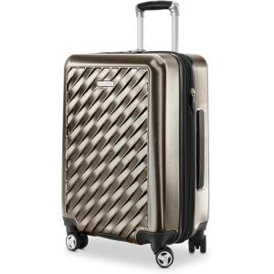 image:imageRicardo Beverly Hills Melrose Hardside Expandable Luggage with Lightweight Construction for Smooth Traveling Stylish Durable and Spacious Men and Women Claret Red CheckIn Medium 25InchBronze