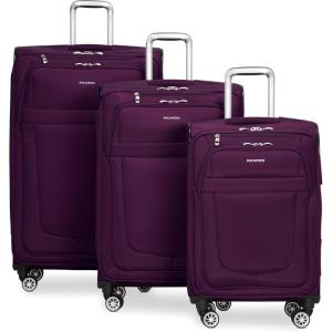 image:imageRicardo Hermosa Softside 3Piece Set with FREE Travel Kit Royal Purple