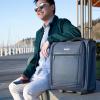 image:imageRicardo Avalon 28L Underseat Carry On Luggage  Sustainable Travel Bag Compact Suitcase with Wheels Travel Essentials for Short Trips Fits Under Seat 16inch BlackStorm Blue