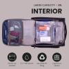 image:imageRicardo Avalon 28L Underseat Carry On Luggage  Sustainable Travel Bag Compact Suitcase with Wheels Travel Essentials for Short Trips Fits Under Seat 16inch BlackBlack