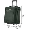 image:imageRicardo Avalon 28L Underseat Carry On Luggage  Sustainable Travel Bag Compact Suitcase with Wheels Travel Essentials for Short Trips Fits Under Seat 16inch BlackJuniper Green