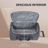 image:imageRicardo Beverly Hills Montecito 20 Softside Rolling Duffel Bag with Wheels and Handle Ideal Lightweight Travel Bag for Men and Women 22inch Wide Grey