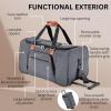 image:imageRicardo Beverly Hills Montecito 20 Softside Rolling Duffel Bag with Wheels and Handle Ideal Lightweight Travel Bag for Men and Women 22inch Wide Grey