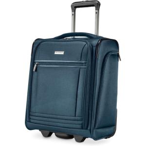 image:imageRicardo Avalon 28L Underseat Carry On Luggage  Sustainable Travel Bag Compact Suitcase with Wheels Travel Essentials for Short Trips Fits Under Seat 16inch BlackStorm Blue