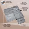 image:imageRicardo Beverly Hills Montecito 20 Softside Wheeled Rolling Garment Bag for Travel Men and Women Builtin Suit Compartment 23inch Wide Grey