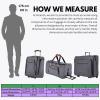 image:imageRicardo Beverly Hills Montecito 20 Softside Wheeled Rolling Garment Bag for Travel Men and Women Builtin Suit Compartment 23inch Wide Grey