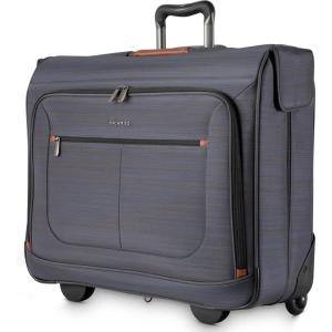 image:imageRicardo Beverly Hills Montecito 20 Softside Wheeled Rolling Garment Bag for Travel Men and Women Builtin Suit Compartment 23inch Wide Grey