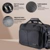 image:imageRicardo Beverly Hills Flight Essentials Softside Deluxe Boarding Bag Durable Ballistic Nylon Fabric Water and Stain Resistant Men and Women CarryOn Luggage 16Inches Wide Black