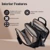 image:imageRicardo Beverly Hills Flight Essentials Softside Deluxe Boarding Bag Durable Ballistic Nylon Fabric Water and Stain Resistant Men and Women CarryOn Luggage 16Inches Wide Black