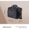 image:imageRicardo Beverly Hills Flight Essentials Softside Deluxe Boarding Bag Durable Ballistic Nylon Fabric Water and Stain Resistant Men and Women CarryOn Luggage 16Inches Wide Black