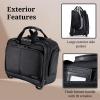 image:imageRicardo Beverly Hills Flight Essentials Softside WheelABoard Bag Rolling Laptop CarryOn Luggage Durable Ballistic Nylon Fabric Water and Stain Resistant Men and Women 165Inches Wide