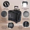 image:imageRicardo Beverly Hills Flight Essentials Softside WheelABoard Bag Rolling Laptop CarryOn Luggage Durable Ballistic Nylon Fabric Water and Stain Resistant Men and Women 165Inches Wide