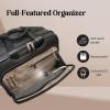 image:imageRicardo Beverly Hills Flight Essentials Softside WheelABoard Bag Rolling Laptop CarryOn Luggage Durable Ballistic Nylon Fabric Water and Stain Resistant Men and Women 165Inches Wide