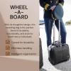 image:imageRicardo Beverly Hills Flight Essentials Softside WheelABoard Bag Rolling Laptop CarryOn Luggage Durable Ballistic Nylon Fabric Water and Stain Resistant Men and Women 165Inches Wide
