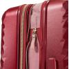image:imageRicardo Beverly Hills Indio Hardside Luggage Durable Spacious Stylish Compression Straps Secondary Packing Compartment Ruby CarryOn 20InchRuby