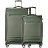image:imageRicardo Beverly Hills Softside CarryOn with Front Pocket 20Inch Lightweight Expandable Luggage 360 Spinner Wheels Sustainable Design TSA Lock Telescopic Pull Handle Black Ashbury SeriesPine