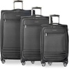 image:imageRicardo Beverly Hills Softside CarryOn with Front Pocket 20Inch Lightweight Expandable Luggage 360 Spinner Wheels Sustainable Design TSA Lock Telescopic Pull Handle Black Ashbury SeriesBlack