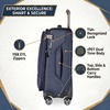 image:imageRicardo Beverly Hills Softside CarryOn with Front Pocket 20Inch Lightweight Expandable Luggage 360 Spinner Wheels Sustainable Design TSA Lock Telescopic Pull Handle Black Ashbury SeriesNavy