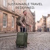 image:imageRicardo Beverly Hills Softside CarryOn with Front Pocket 20Inch Lightweight Expandable Luggage 360 Spinner Wheels Sustainable Design TSA Lock Telescopic Pull Handle Black Ashbury SeriesPine